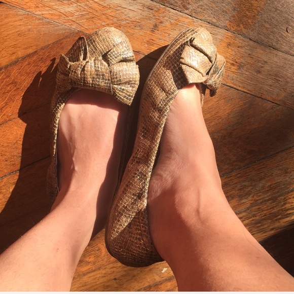 Authentic PRADA brown leather ballet flats - Picture 3 of 7